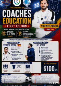 Coaches Education, First Edition — Les Cayes, September 3–4